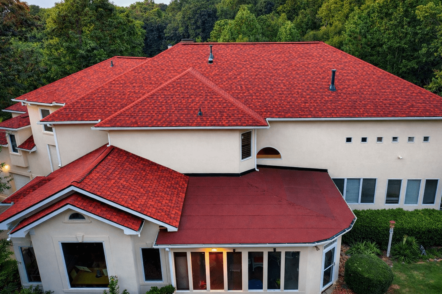 Professional Roof Repair GIP Restoration Aerial View