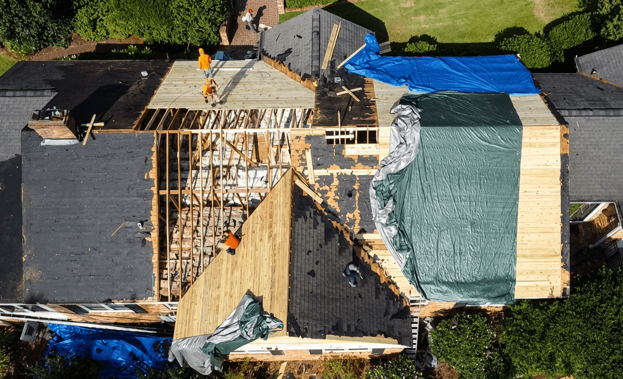 Emergency storm damage restoration and hail inspection