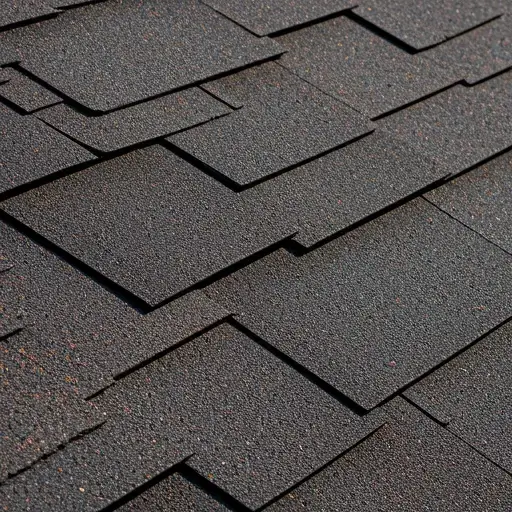 Detailed view of high-quality asphalt shingles for Georgia homes