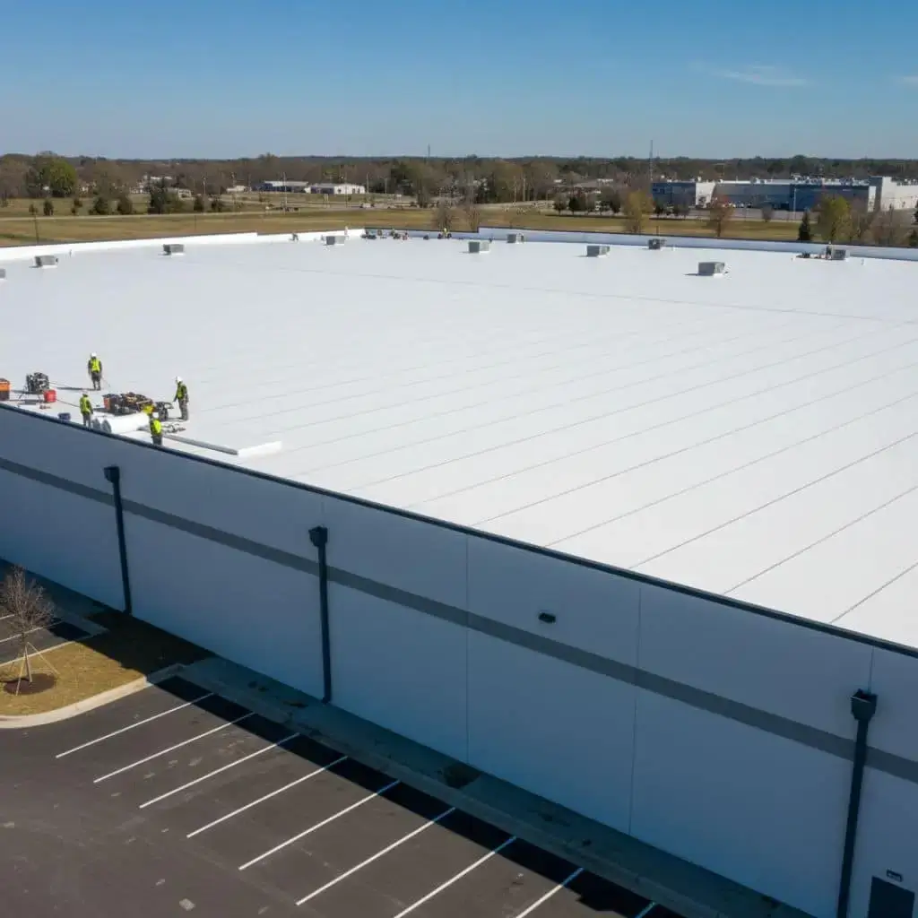 GIP Restoration industrial warehouse TPO roofing installation in Georgia
