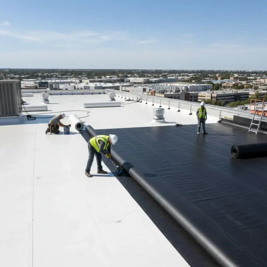 EPDM rubber roofing specialists Lawrenceville GA industrial