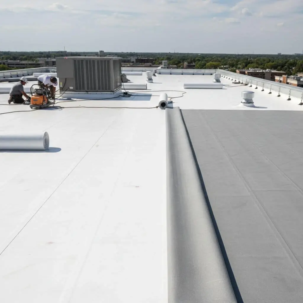 TPO roofing installation Atlanta GA commercial building